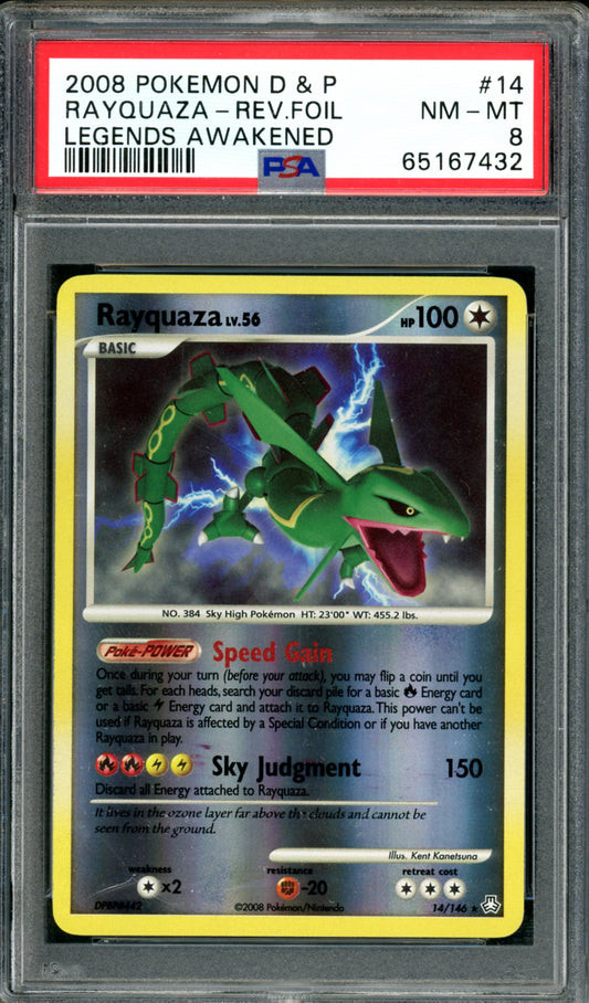 PSA 8 Rayquaza (14/146) [Legends Awakened]
