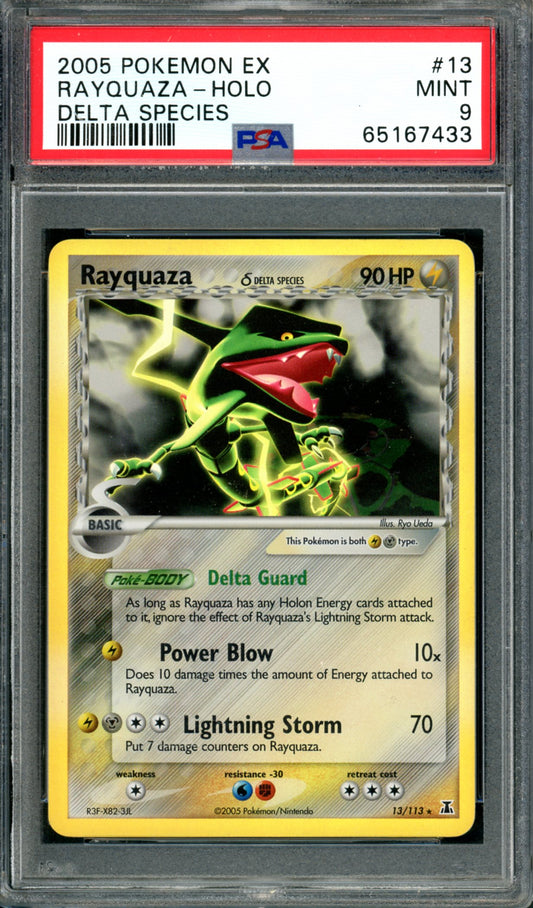 PSA 9 Rayquaza (13/113) [Delta Species]
