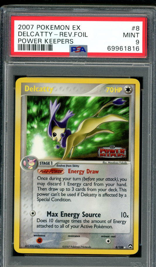 PSA 9 Delcatty (8/108) [Power Keepers]