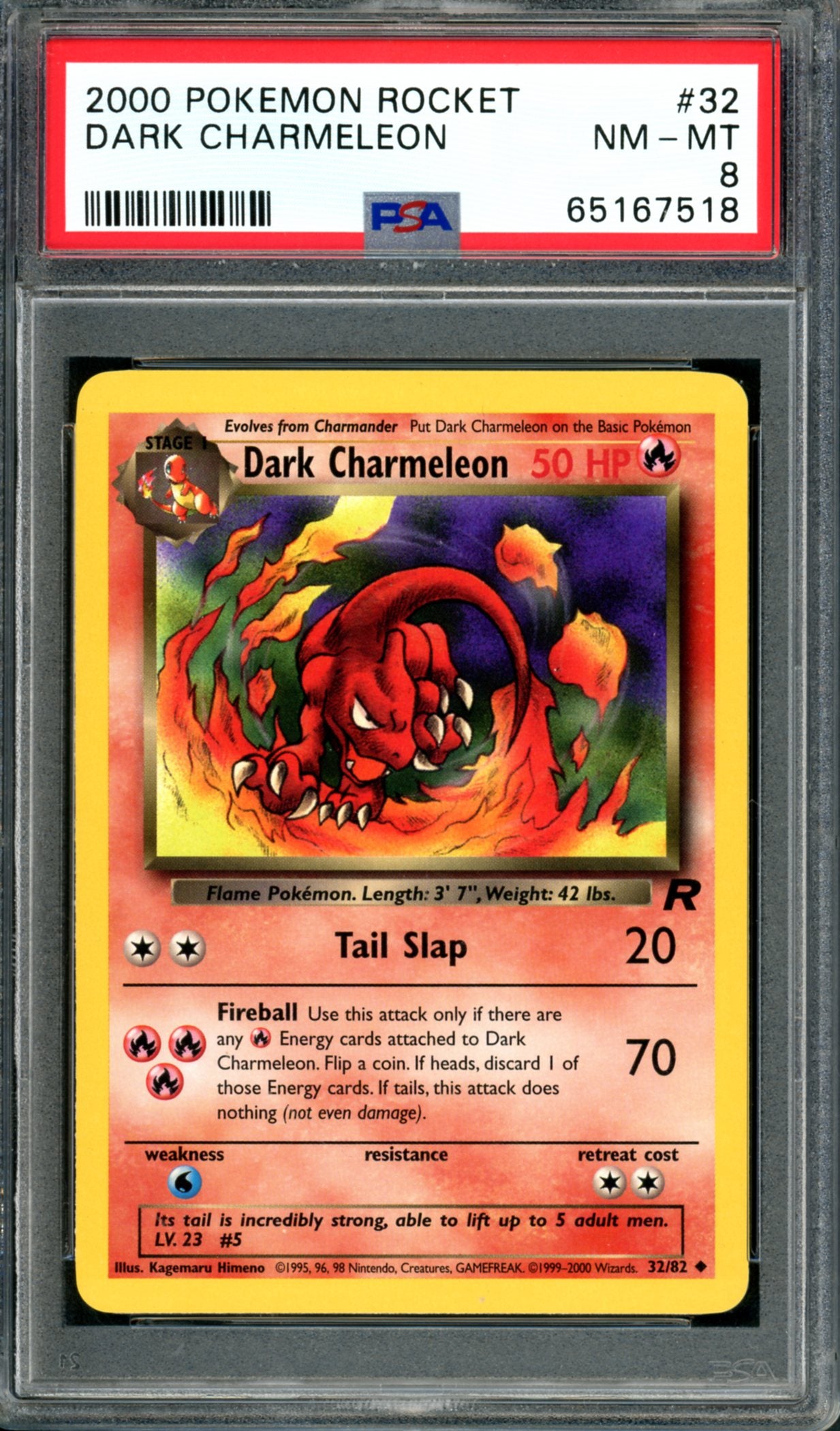 PSA 8 Dark Charmeleon (32/82) [Team Rocket]