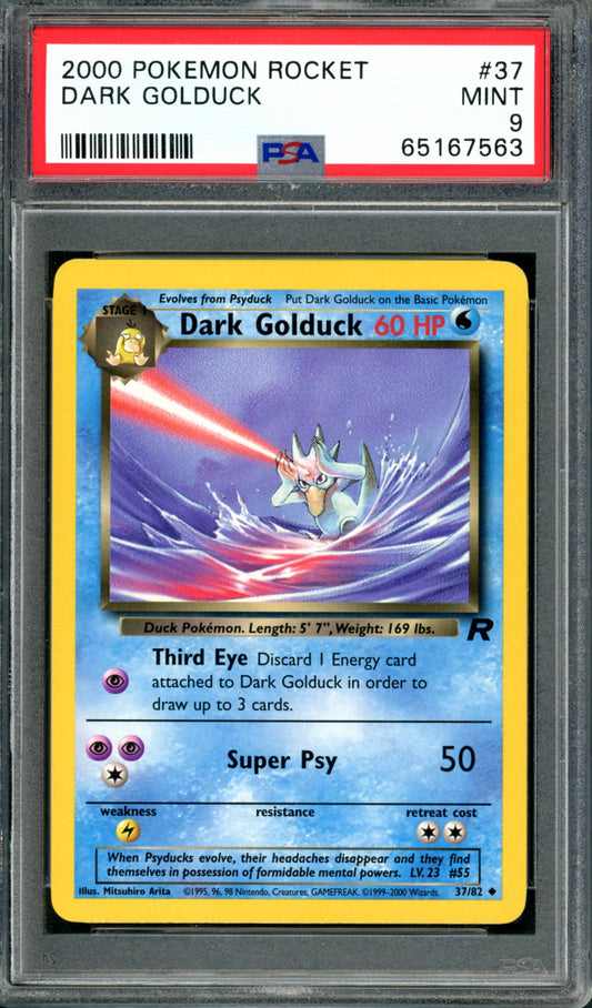 PSA 9 Dark Golduck (37/82) [Team Rocket]