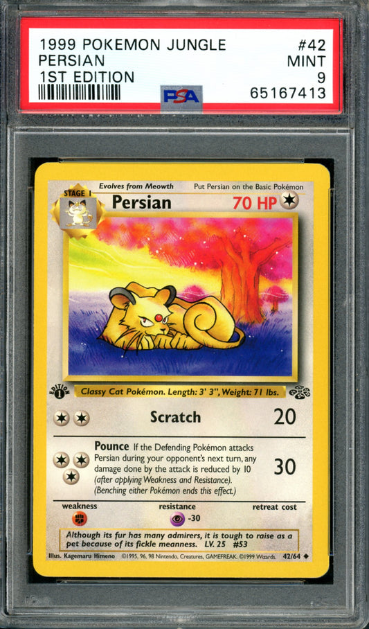 PSA 9 1st Edition Persian (42/64) [Jungle]