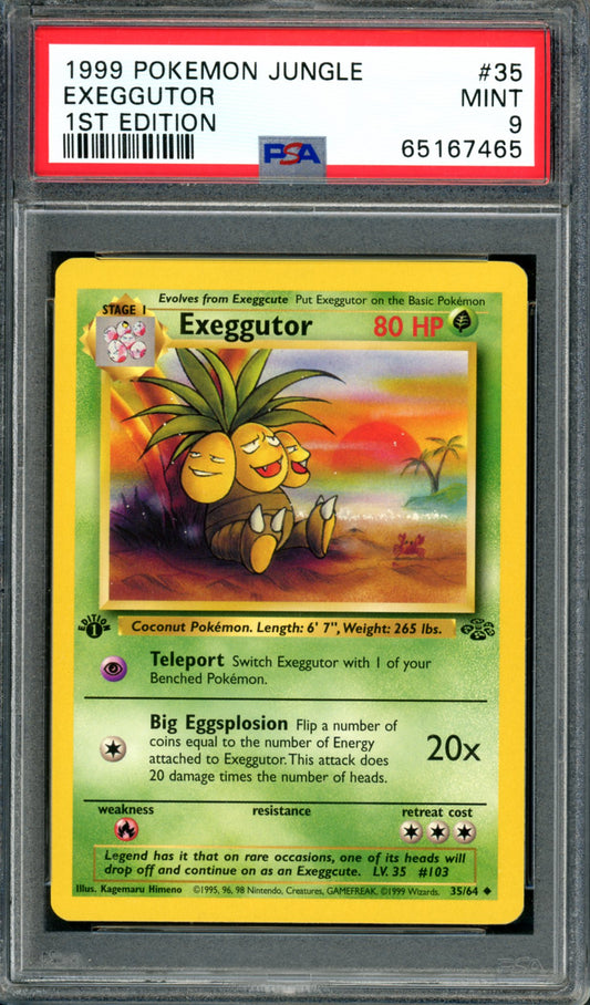 PSA 9 1st Edition Exeggutor (35/64) [Jungle]