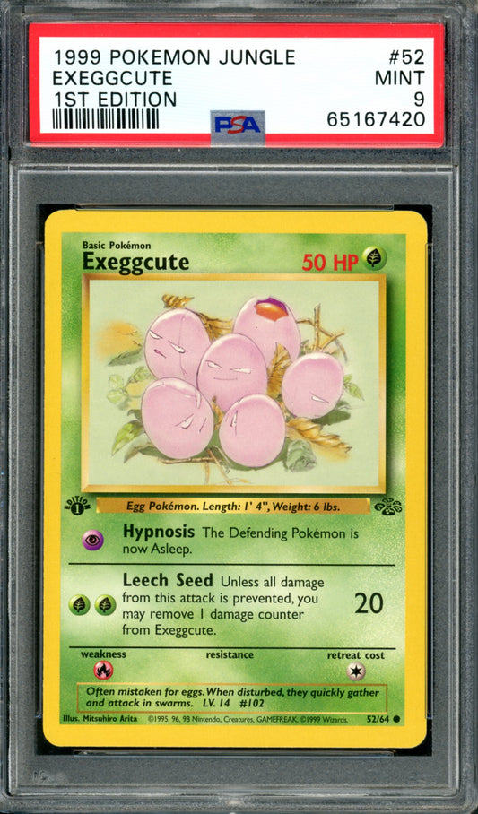 PSA 9 1st Edition Exeggcute (52/64) [Jungle]