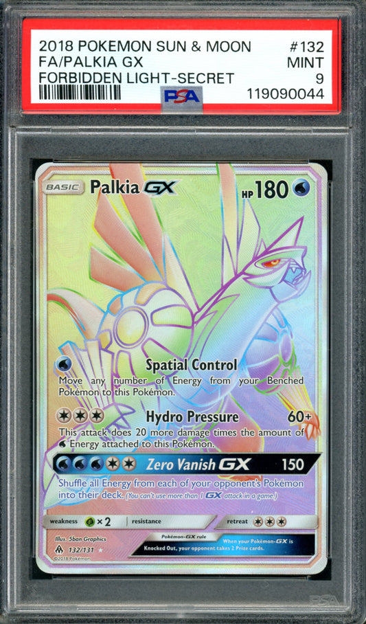 PSA 9 Palkia GX (243/149) [Forbidden Light]