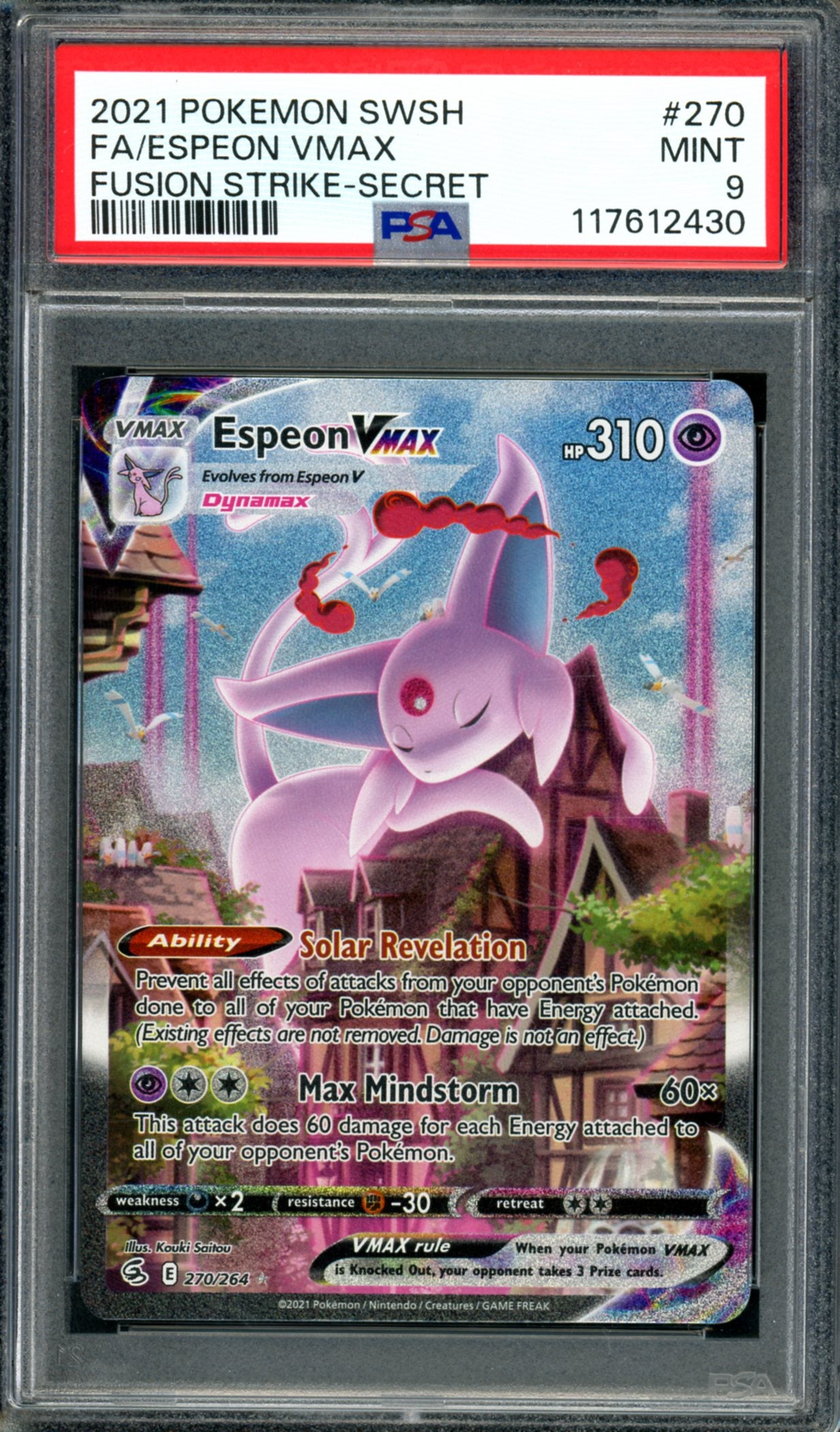 PSA 9 Espeon VMAX (270/264) [Fusion Strike]
