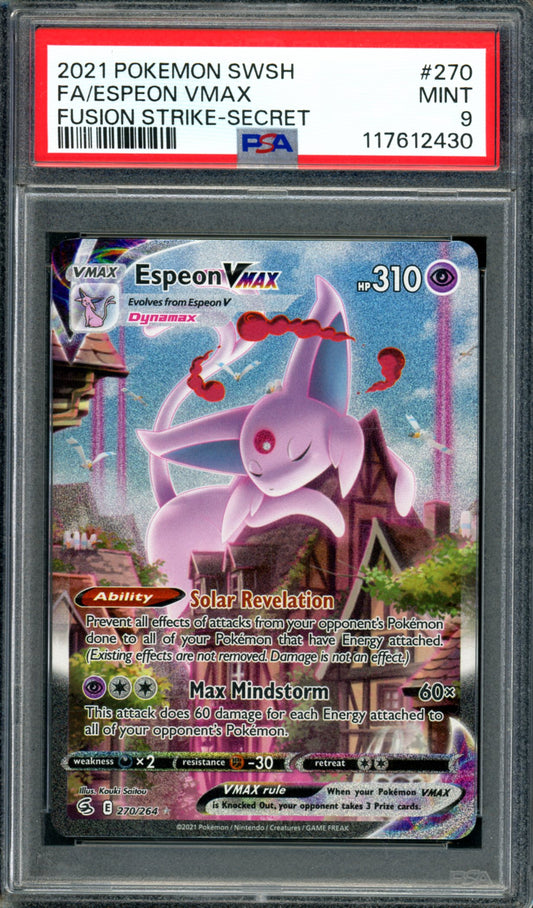 PSA 9 Espeon VMAX (270/264) [Fusion Strike]