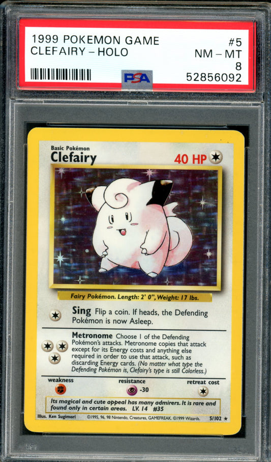 PSA 8 Clefairy (5/102) [Base Set]