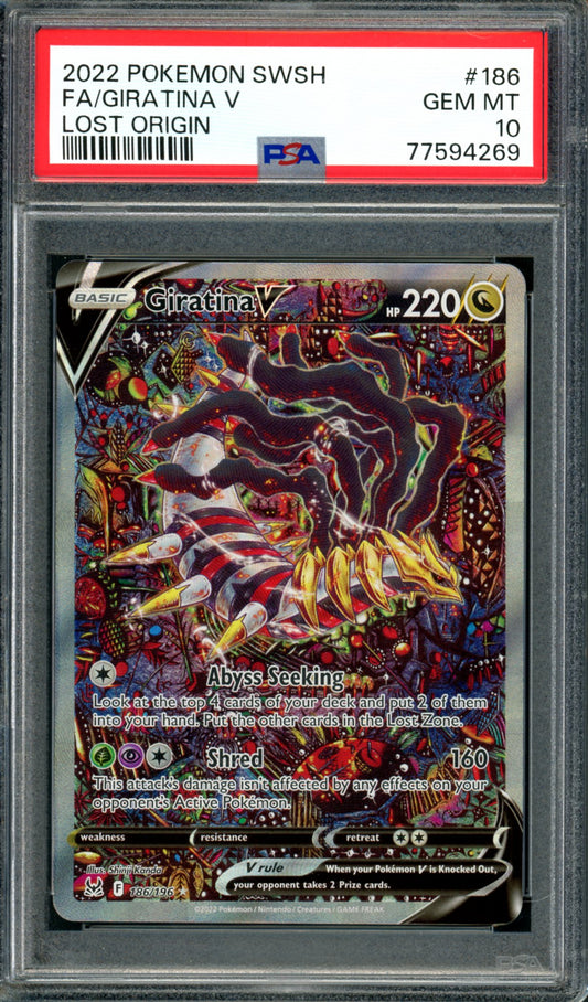 PSA 10 Giratina V (186/196) [Lost Origin]