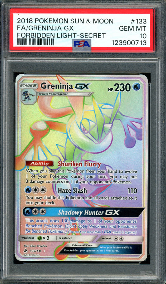 PSA 10 Greninja GX (133/131) [Forbidden Light]