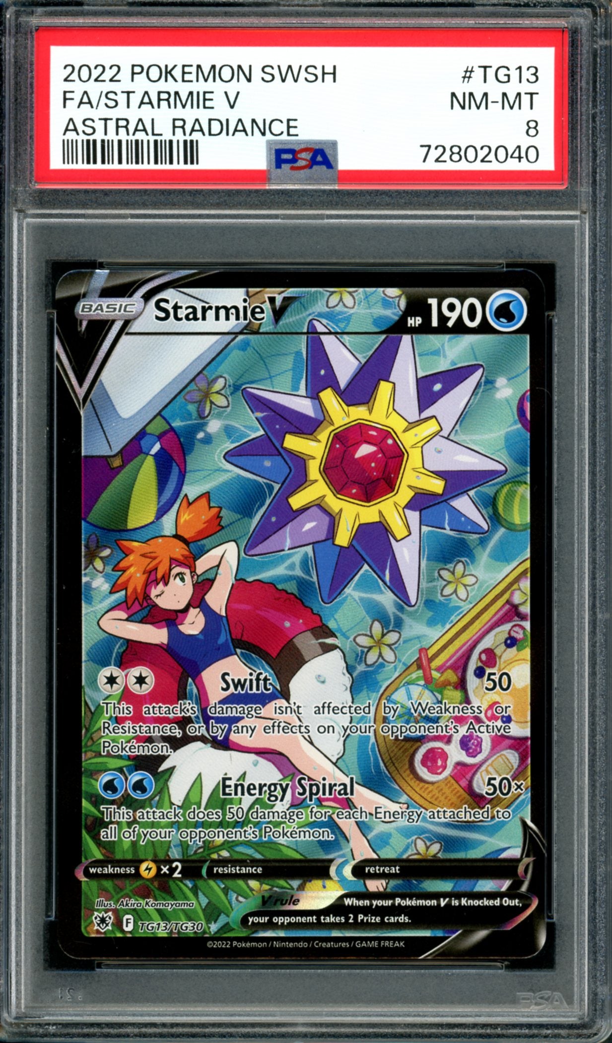 PSA 8 Starmie V (TG13/TG30) [Astral Radiance]