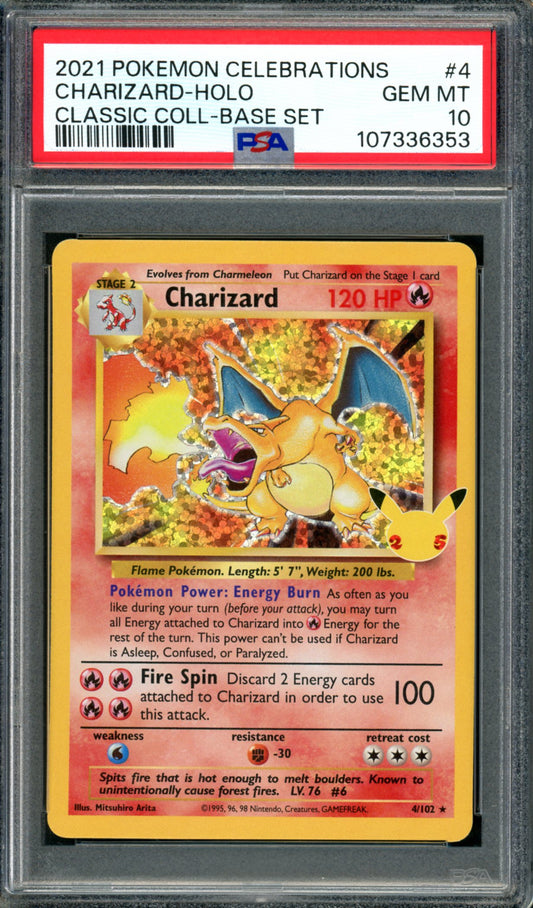 PSA 10 Charizard (4/102) [Celebrations]