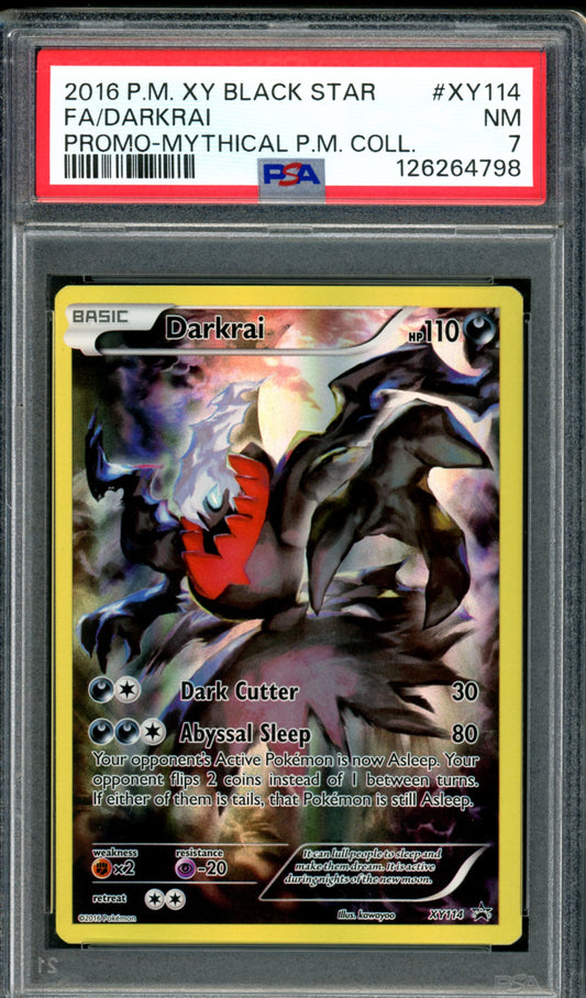 PSA 7 Darkrai (XY114) [Black Star Promo]
