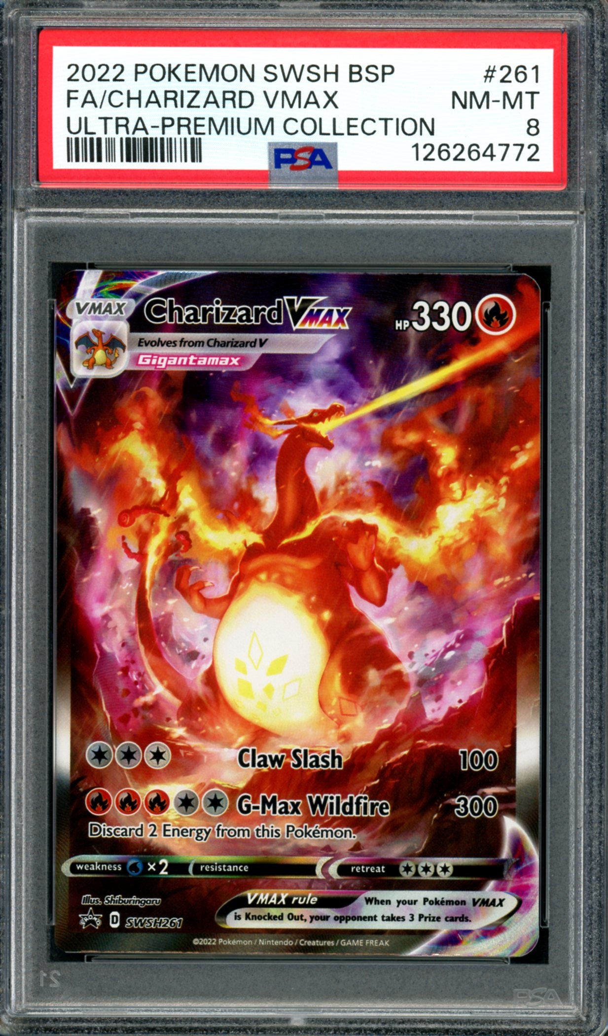 PSA 8 Charizard VMAX (SWSH261) [Black Star Promo]