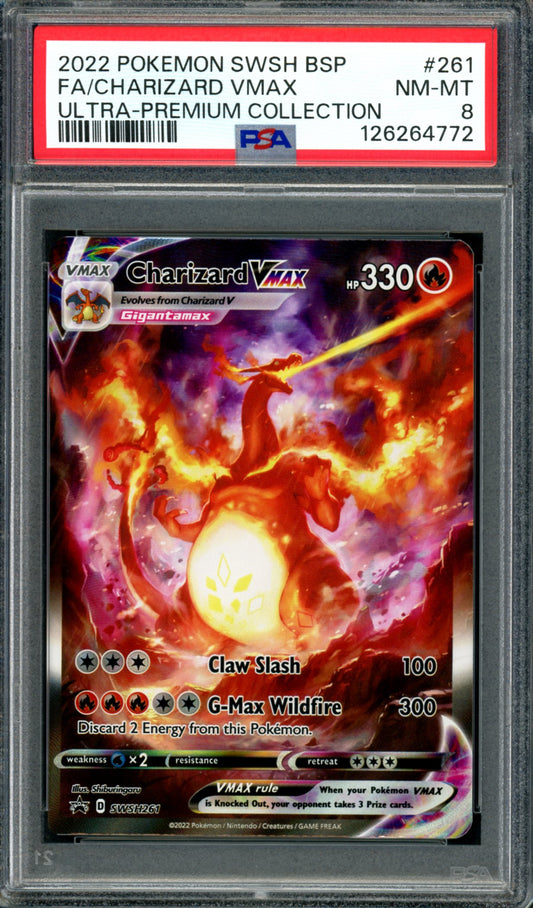 PSA 8 Charizard VMAX (SWSH261) [Black Star Promo]