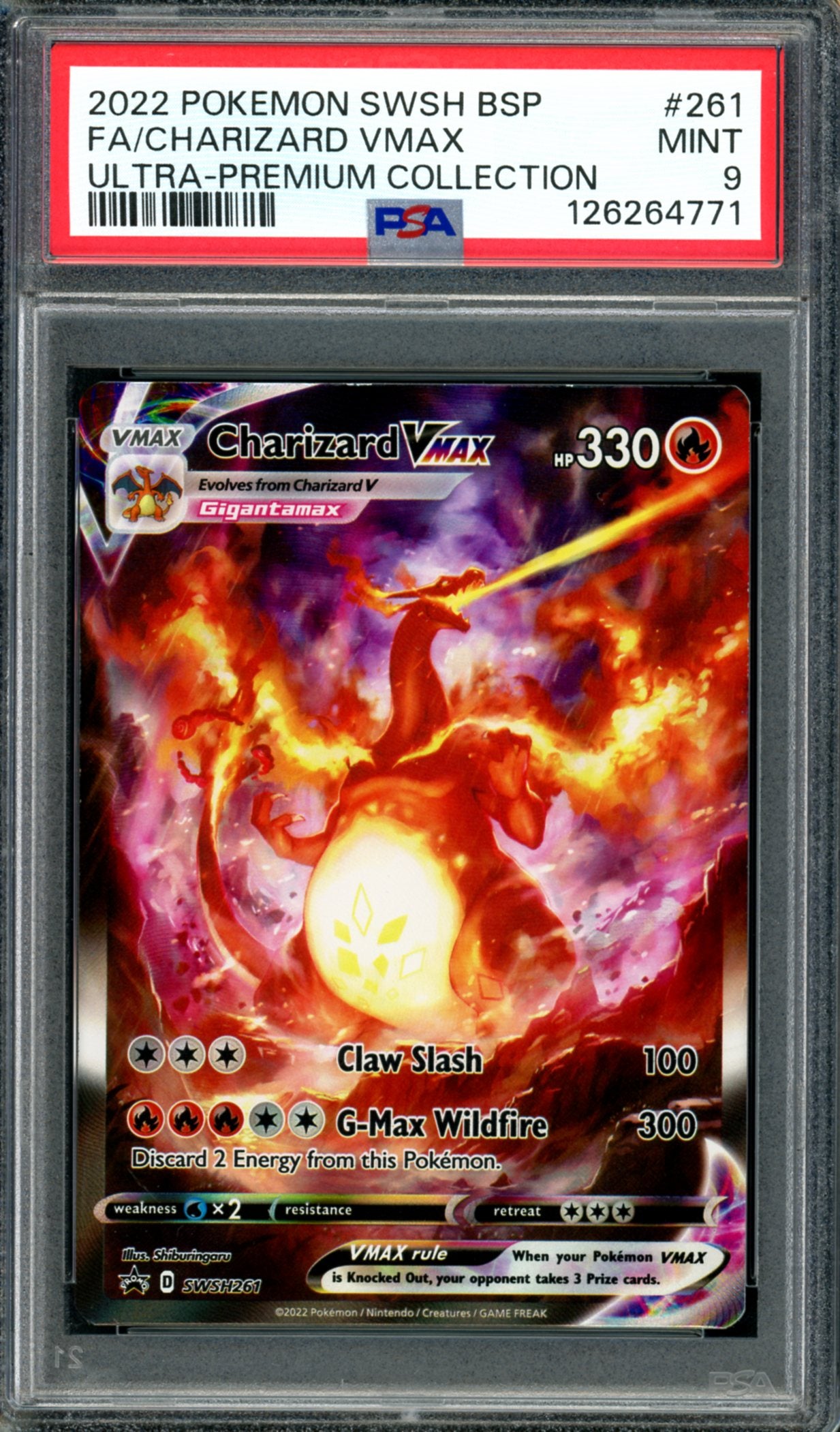 PSA 9 Charizard VMAX (SWSH261) [Black Star Promo]