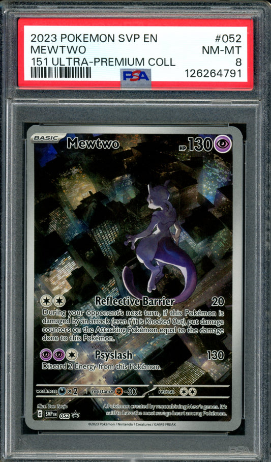 PSA 8 Mewtwo (SVP052) [Black Star Promo]