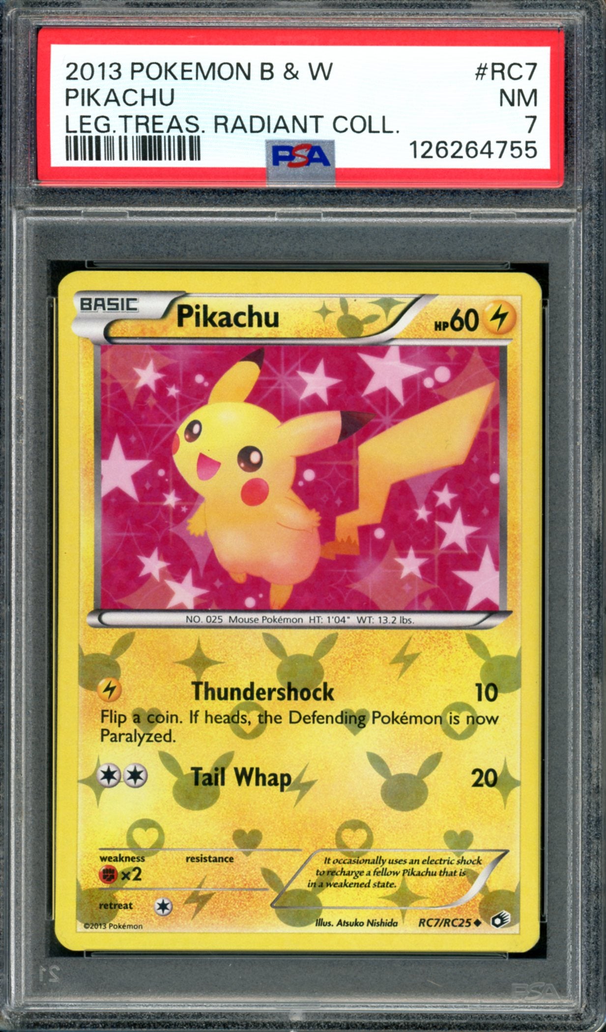 PSA 7 Pikachu (RC7/RC25) [Legendary Treasures Radiant Collection]