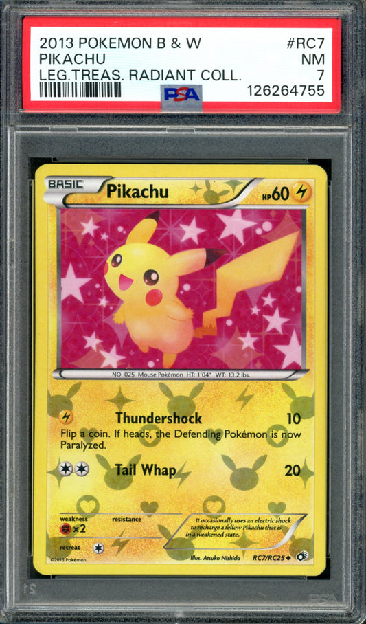 PSA 7 Pikachu (RC7/RC25) [Legendary Treasures Radiant Collection]