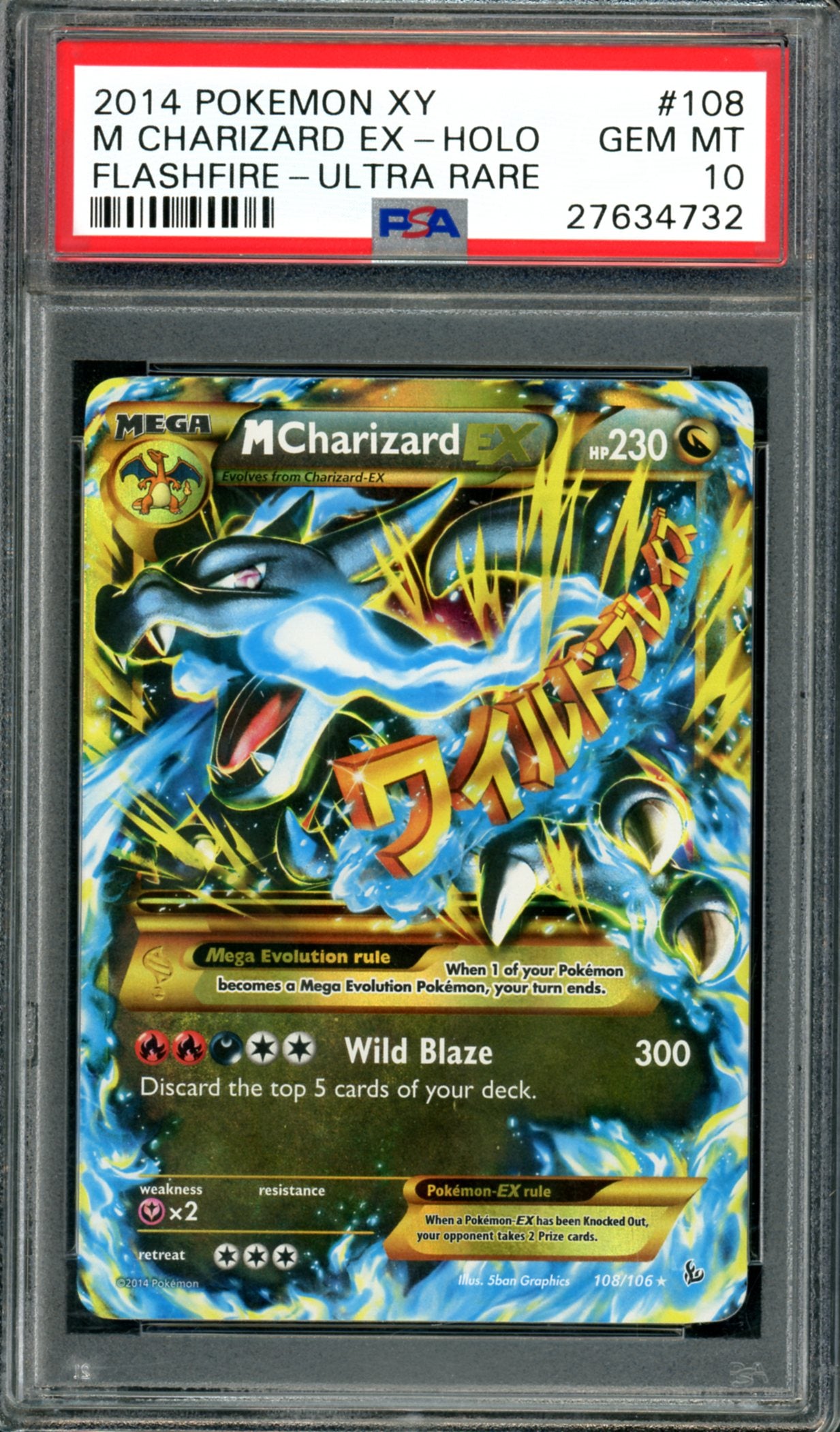 PSA 10 M Charizard EX (108/106) [Flashfire]