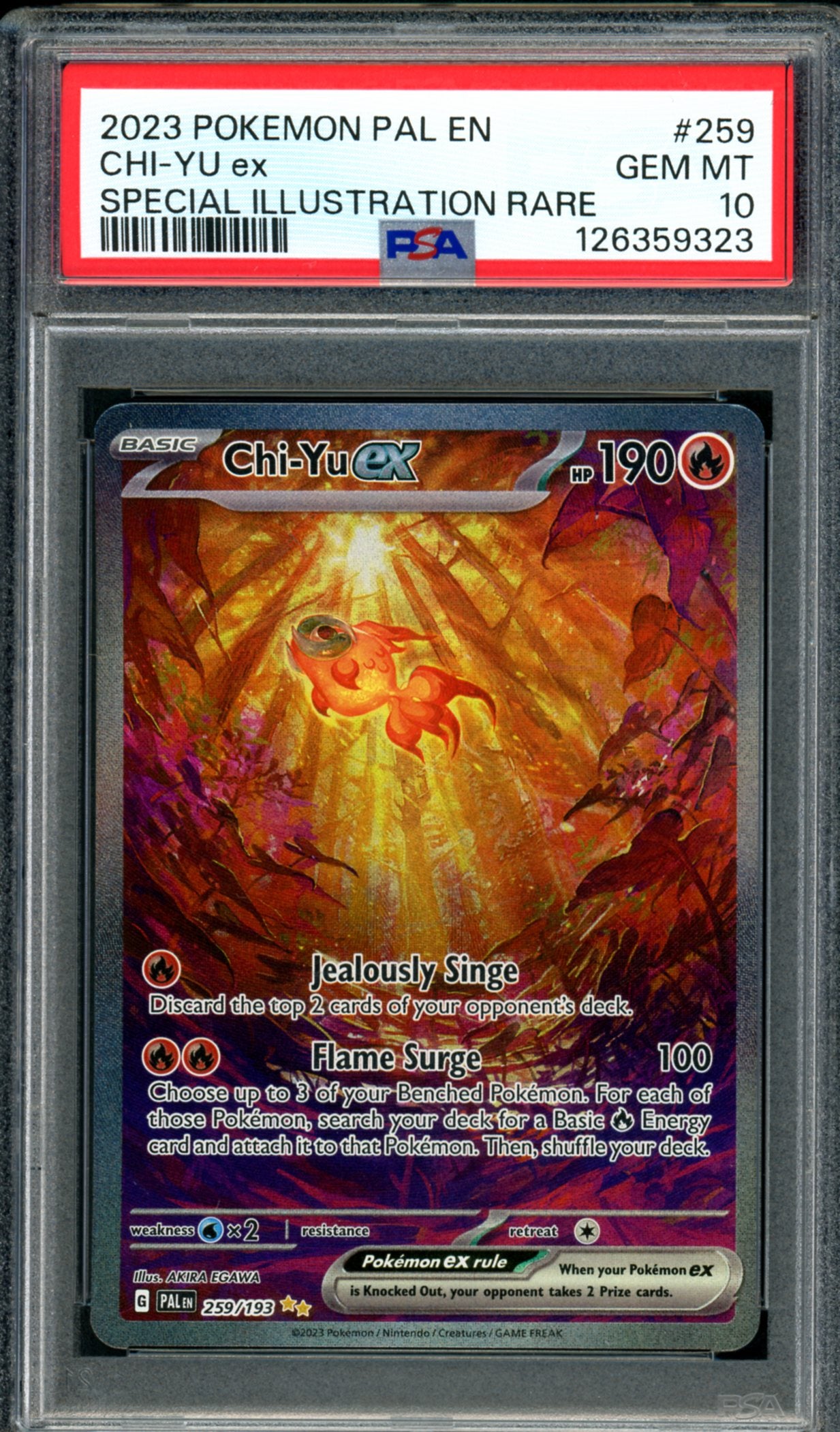 PSA 10 Chi-Yu EX (259/193) [Paldea Evolved]