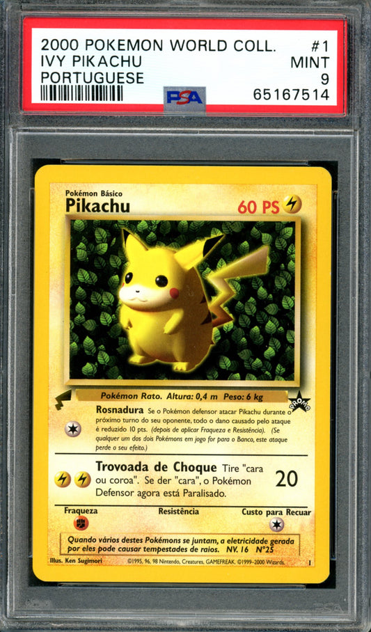 PSA 9 Pikachu Portuguese (1) [Pokemon World Collection]
