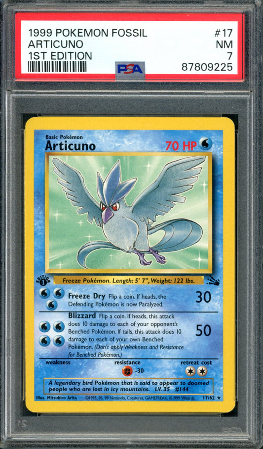 PSA 7 1st Edition Articuno (17/62) [Fossil]