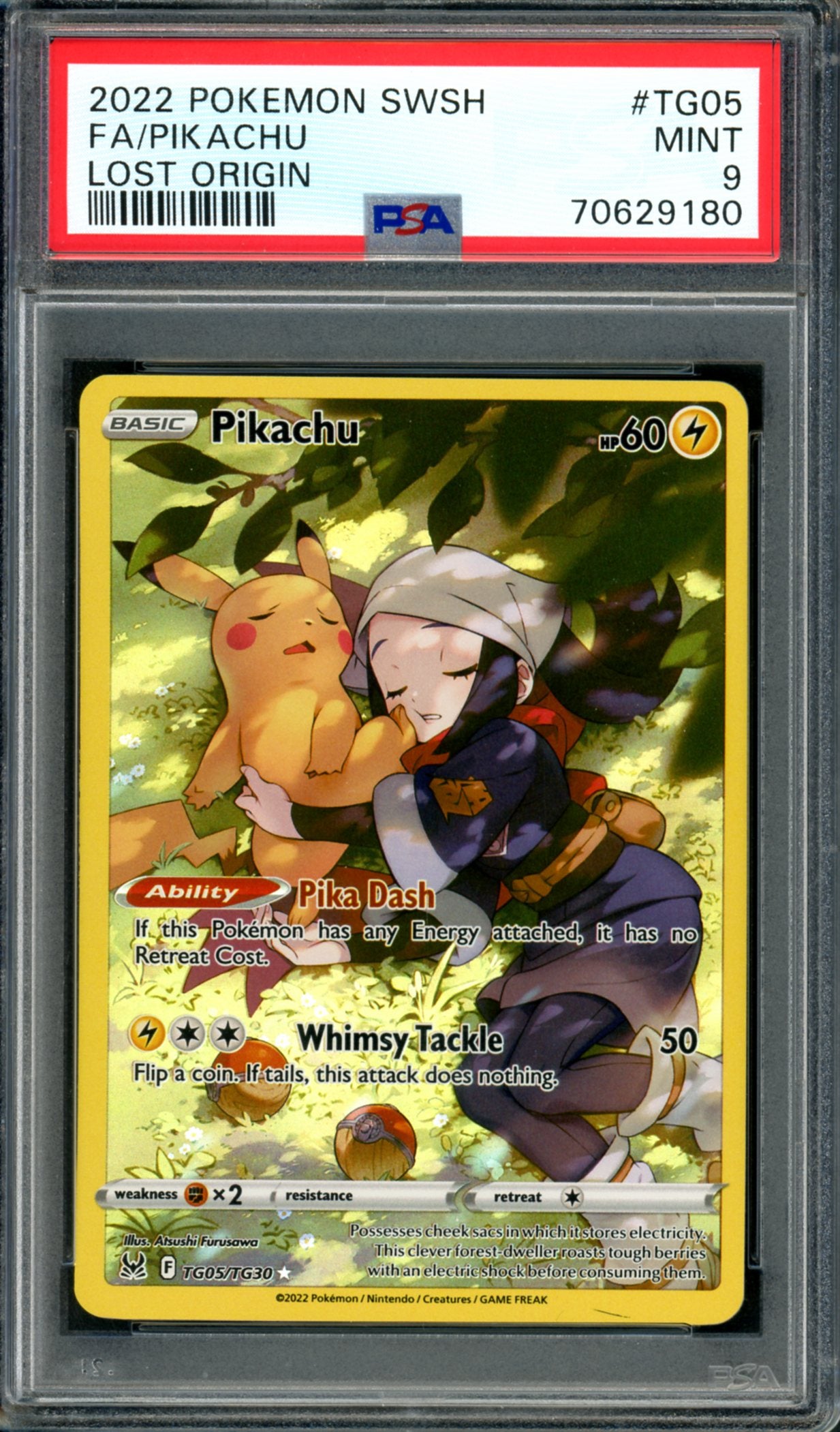 PSA 9 Pikachu (TG05/TG30) [Lost Origin]