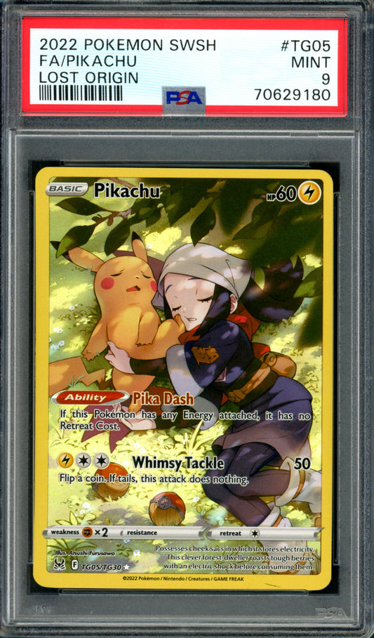 PSA 9 Pikachu (TG05/TG30) [Lost Origin]