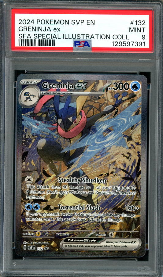 PSA 9 Greninja EX (SVP132) [Black Star Promo]
