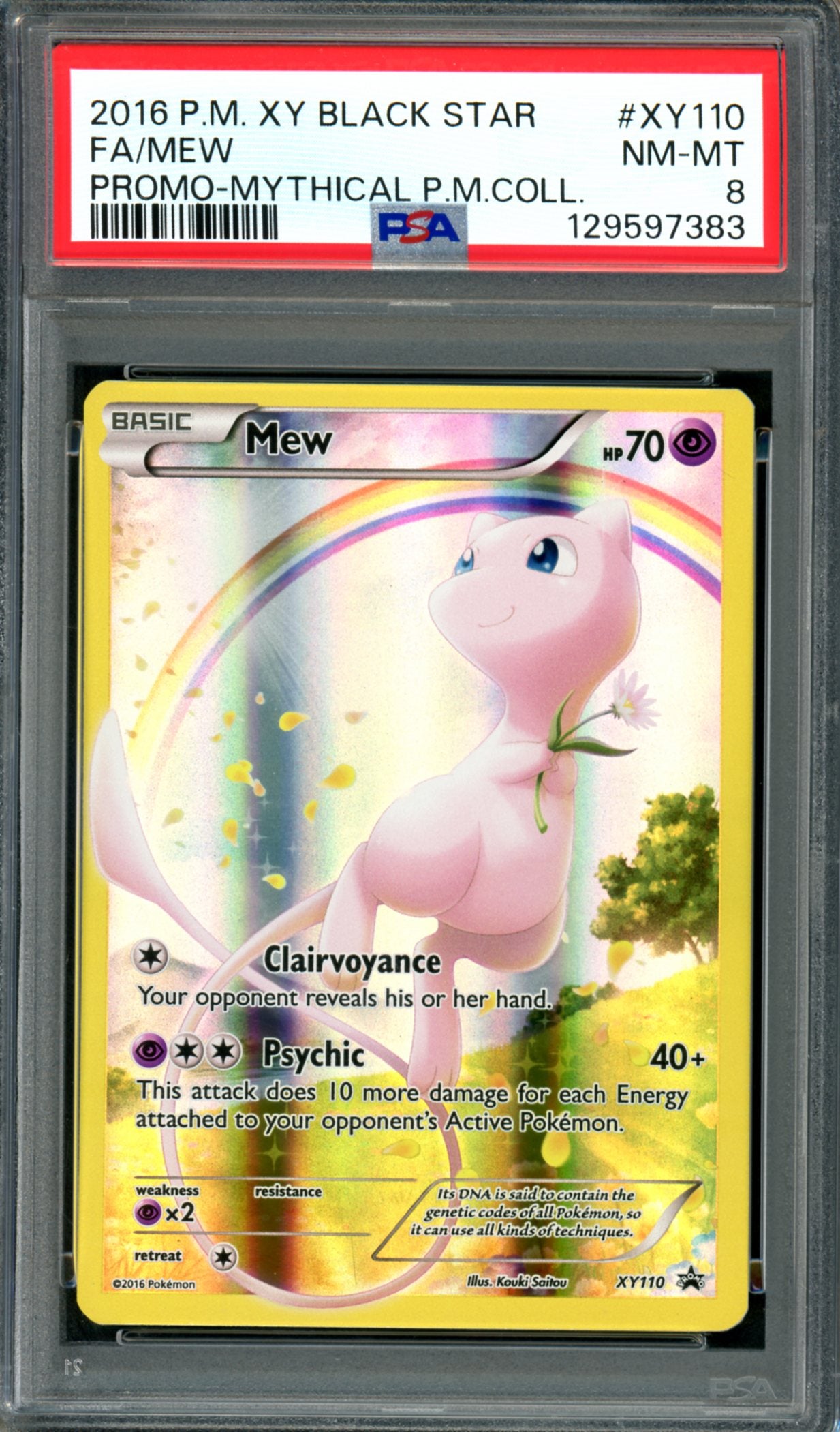 PSA 8 Mew (XY110) [Black Star Promo]