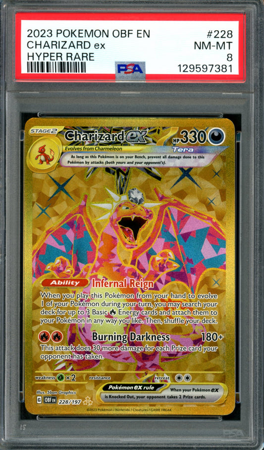 PSA 8 Charizard EX (228/197) [Obsidian Flames]