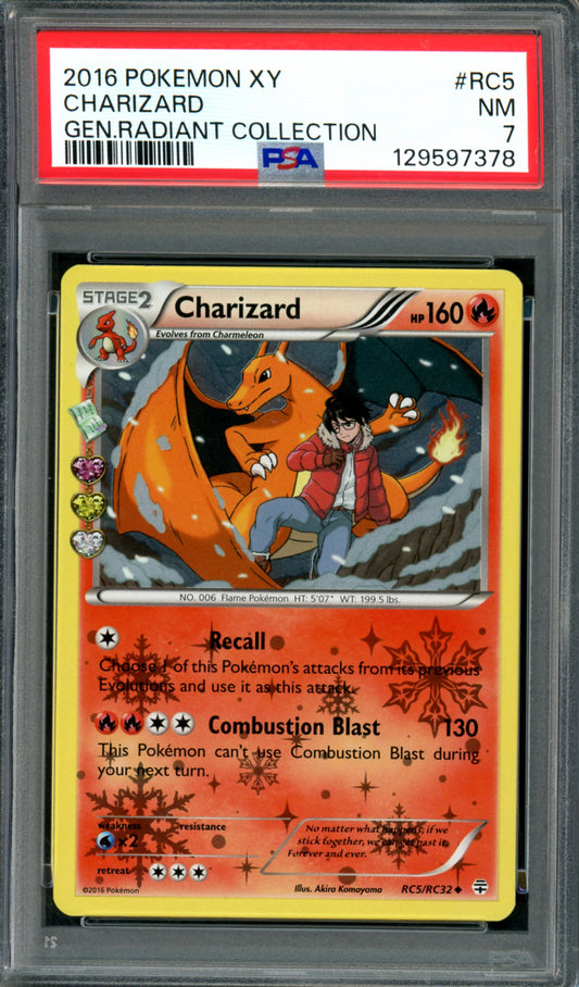 PSA 7 Charizard (RC5/RC32) [Generations Radiant Collection]