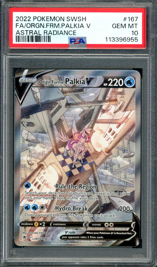 PSA 10 Origin Forme Palkia V (167/189) [Astral Radiance]