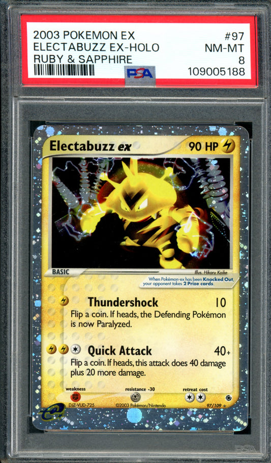 PSA 8 Electabuzz EX (97/109) [Ruby & Sapphire]