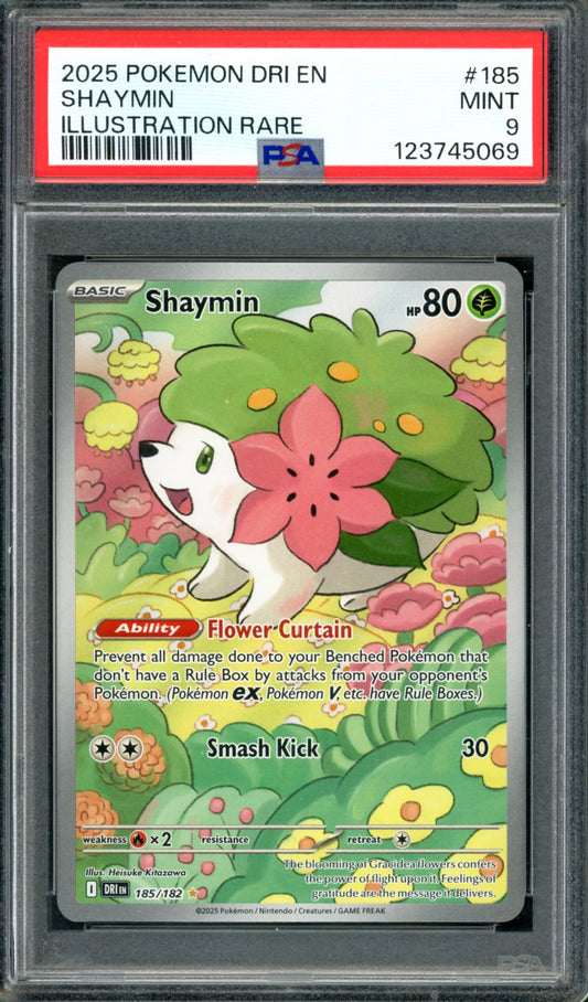 PSA 9 Shaymin (185/182) [Destined Rivals]