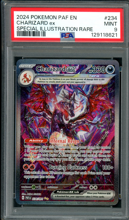 PSA 9 Charizard EX (234/091) [Paldean Fates]