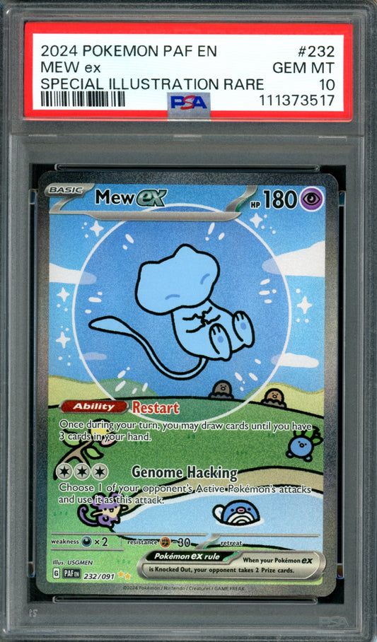 PSA 10 Mew EX (232/091) [Paldean Fates]