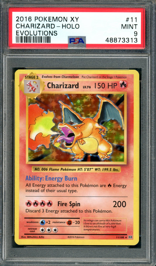 PSA 9 Charizard (11/108) [Evolutions]