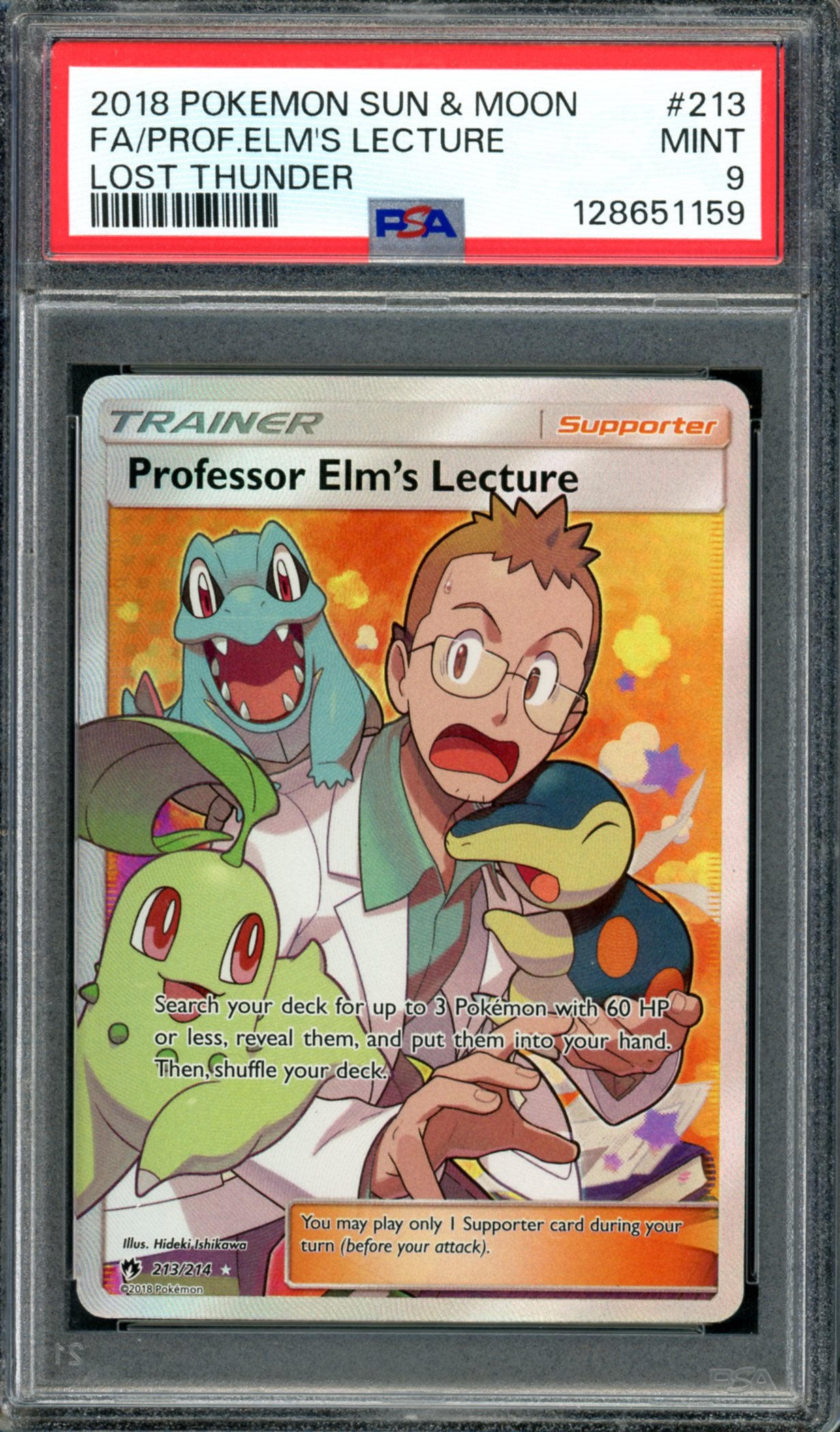 PSA 9 Professor Elm's Lecture (213/214) [Lost Thunder]