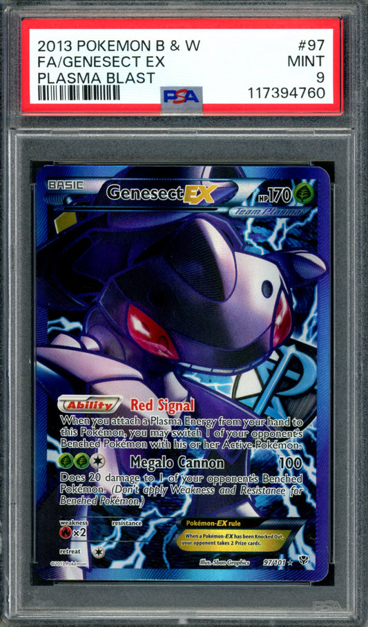 PSA 9 Genesect EX (97/101) [Plasma Blast]