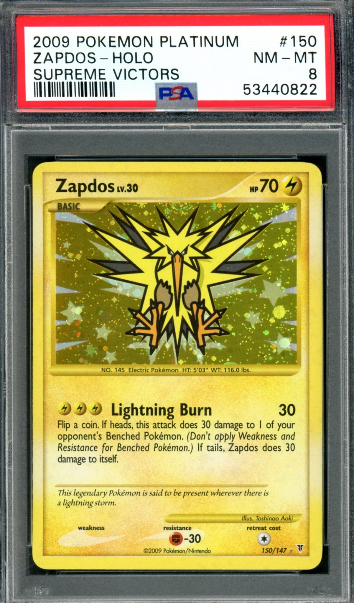 PSA 8 Zapdos (150/147) [Supreme Victors]
