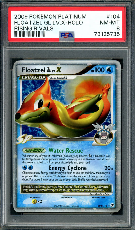 PSA 8 Floatzel LV X (104/111) [Rising Rivals]