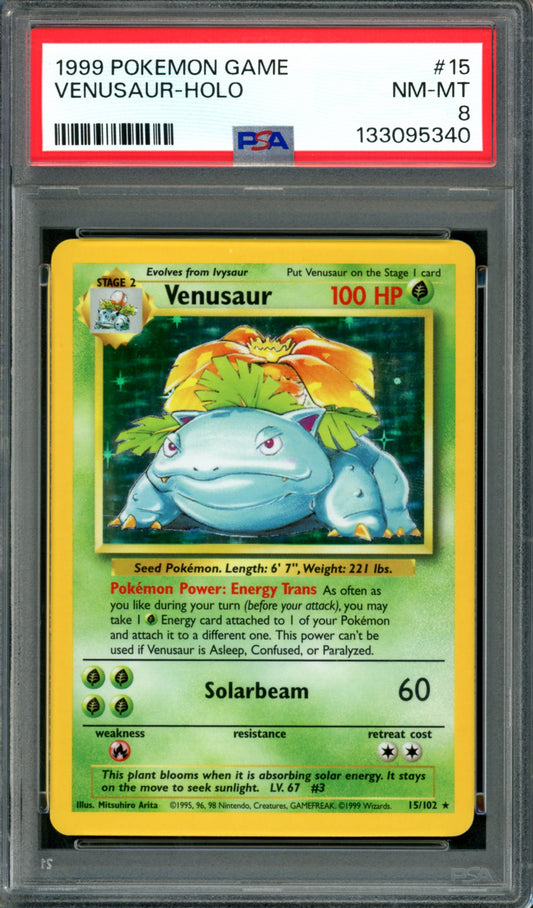 PSA 8 Venusaur (15/102) [Base Set]