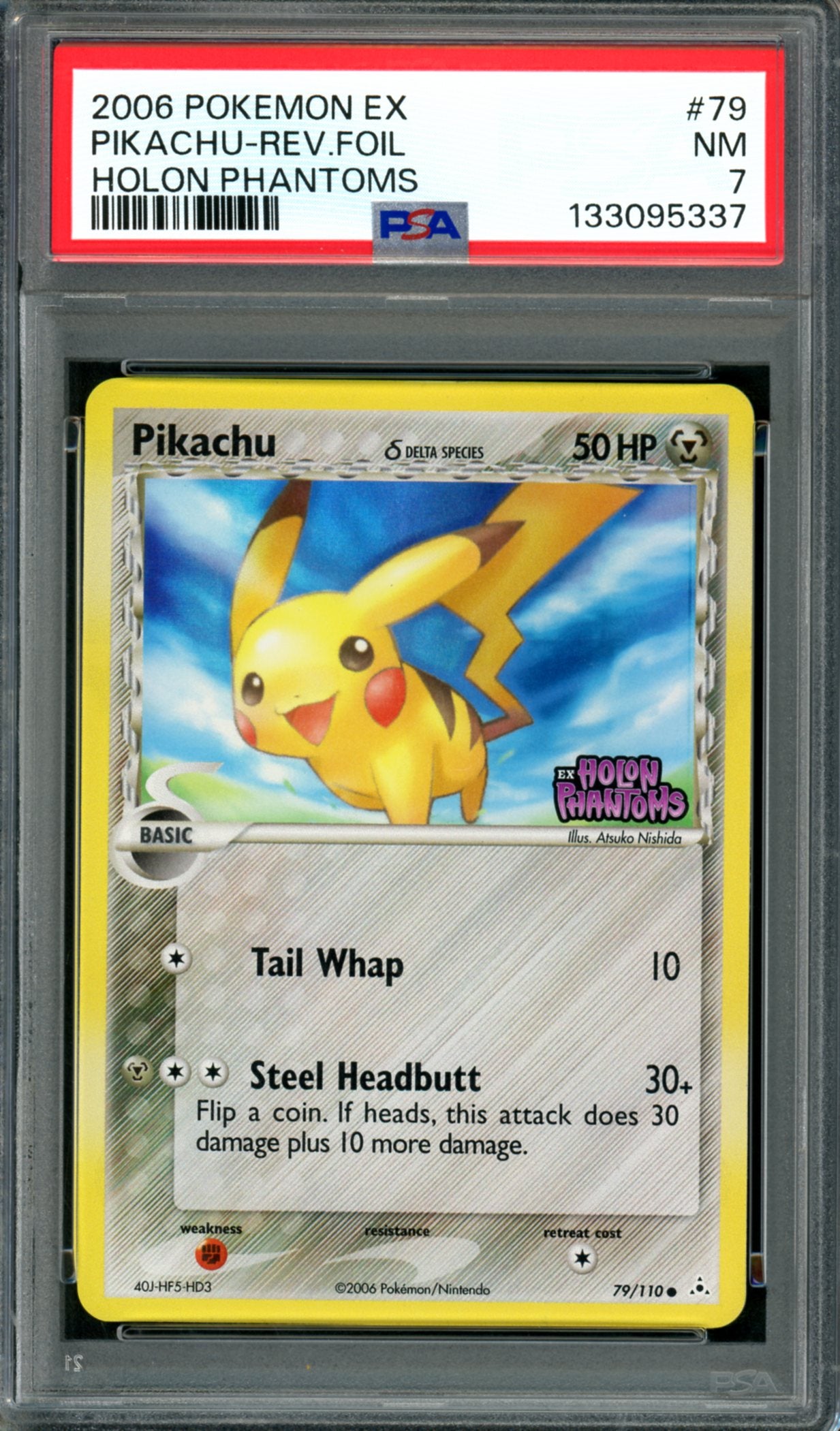 PSA 7 Pikachu (26/110) [Holon Phantoms]