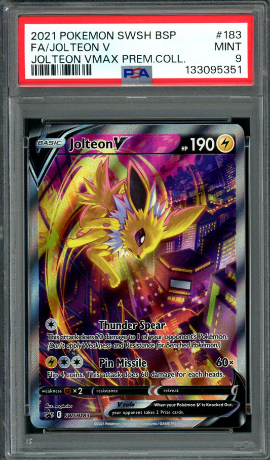 PSA 9 Jolteon V (SWSH183) [Black Star Promo]