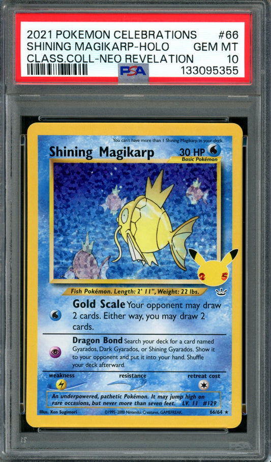 PSA 10 Shining Magikarp (66/64) [Celebrations]