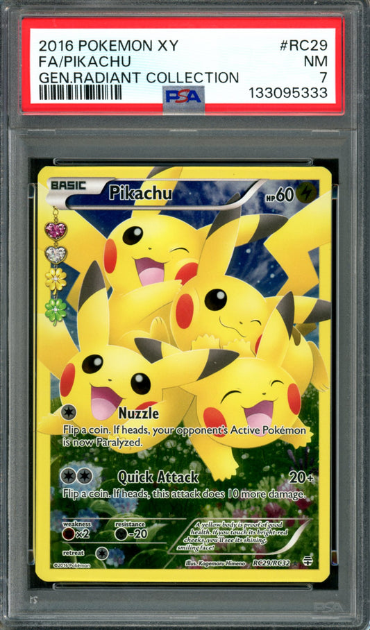 PSA 7 Pikachu (RC29/RC32) [Generations Radiant Collection]