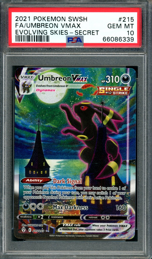 PSA 10 Umbreon VMAX (215/203) [Evolving Skies]