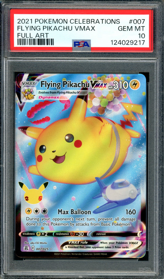 PSA 10 Flying Pikachu VMAX (007/025) [Celebrations]